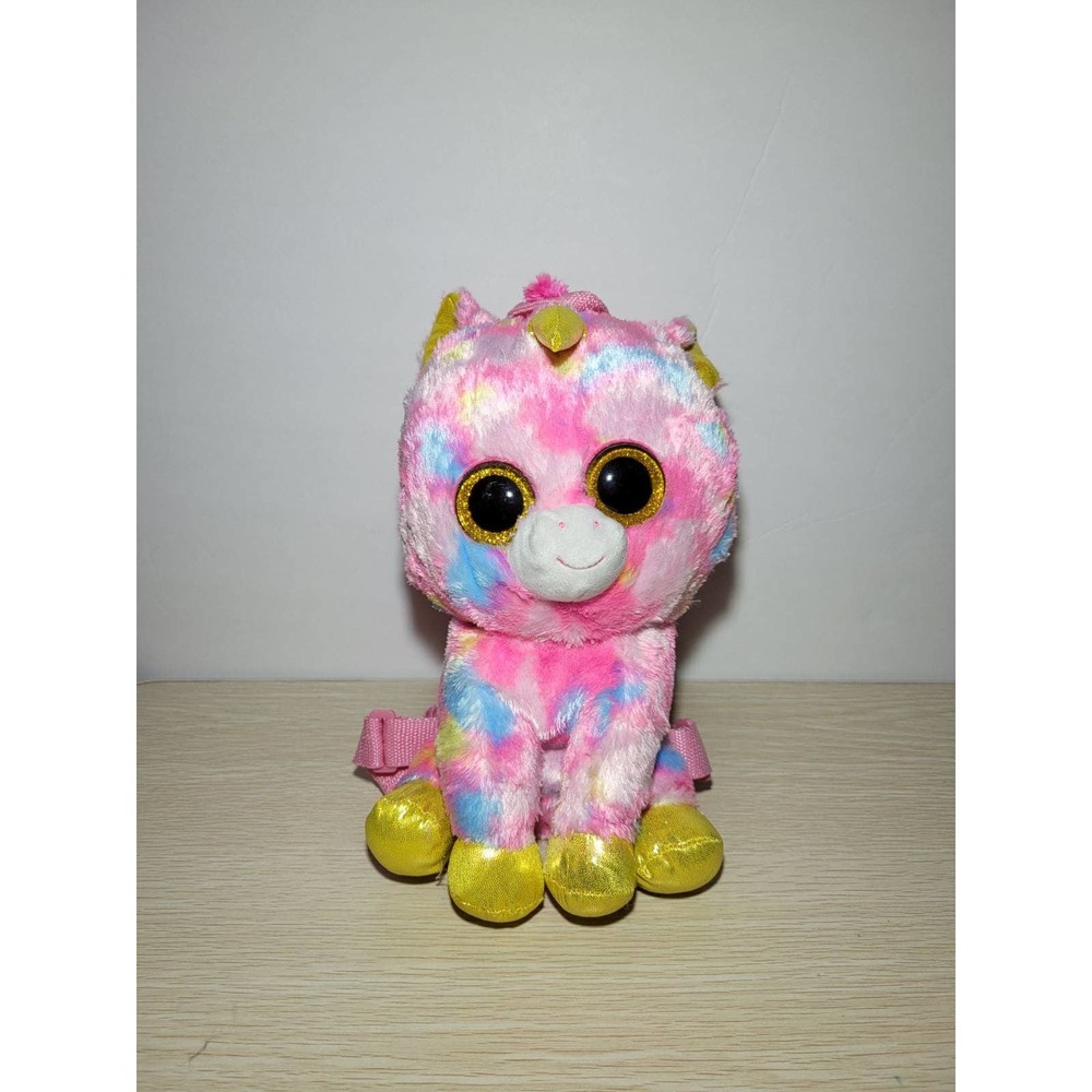 Ty Beanie babies tysilk Fantasia Unicorn Plush backpack